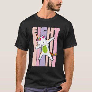Camiseta Birthday Girl 8º aniversário Cute Rainbow Unicorn