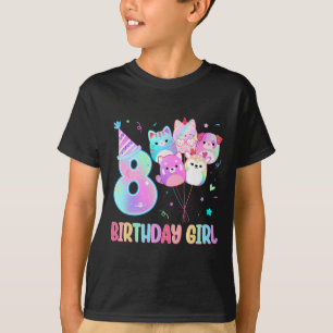 Camiseta Birthday Girl 8º aniversário Esquadrão de Esquadrã