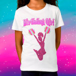 Camiseta "Birthday Girl" de animação<br><div class="desc">Meninas Encantadas "Birthday Girl" T-Shirt - Diz "Birthday Girl" em letra decorativa de rico,  tem um cheerleader brilhante com pom multicolorido!</div>