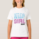Camiseta Birthday Girl - Décimo décimo aniversário de dois<br><div class="desc">O quão perfeita é esta camisa de aniversário para a pequena senhora que adora a bling? Esta adorável camisa de aniversário de 10 anos é tão fofa para uma celebração de aniversário de "Dígitos Duplos"!</div>