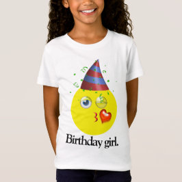 Camiseta Birthday Girl Emoji