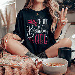 Camiseta Birthday Girl Personalizou Aniversário Corresponde<br><div class="desc">Procurando uma camisa de aniversário que fará sua festa terminar? Olhe só as camisas da nossa equipe de aniversário! Estas camisetas de na moda são perfeitas para qualquer festa de aniversário do dia fora. Nossas camisas combinam um presente de excelente para seus amigos e família, e podem ser vestidas juntas...</div>