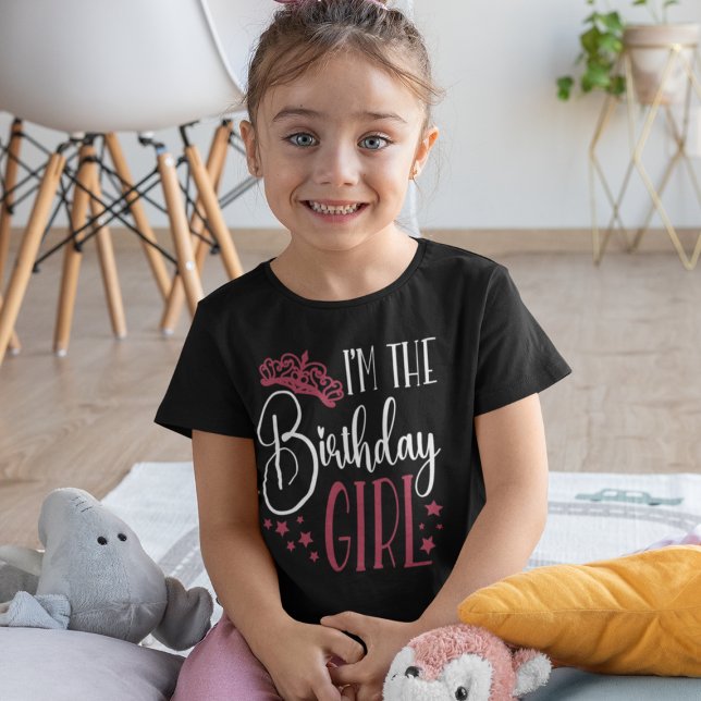 Camiseta Birthday Girl Personalizou Aniversário Corresponde (Criador carregado)