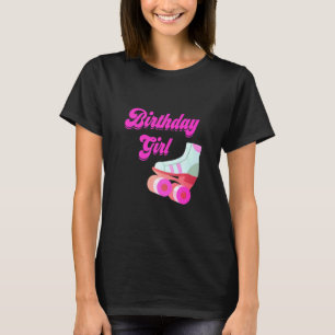Camiseta Birthday Girl Roller Sking Party