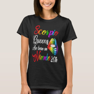 Camiseta Birthday Girl Scorpio Queens são Nasceres em novem
