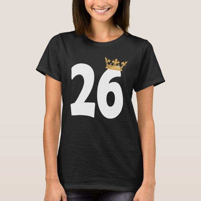 Camiseta Birthday Girls 26ª Festa 26 Anos Coroa de Dias (Frente)