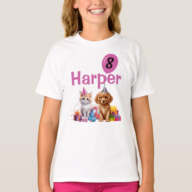 Camiseta Birthday Kid Pawsome Festa (Frente)