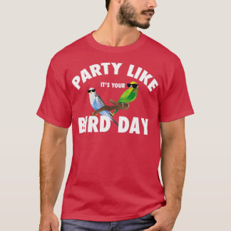 Camiseta Birthday Parakeet Parrot Bird Quacker Lover Gift