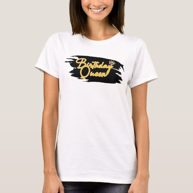 Camiseta Birthday Queen Art (Frente)
