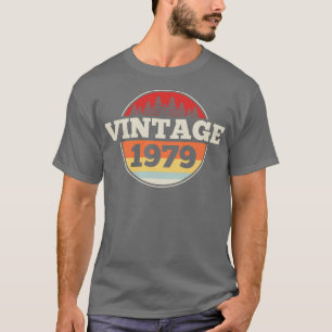 Camiseta Birthday Vintage 1979 Retro
