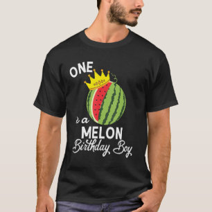 Camiseta Birthday Watermelon Birthday Boy One Em Um Melão B
