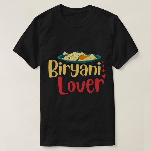 Camiseta Biryani Lover Desi Bollywood Shaadi Hindi Funny Me (Frente do Design)