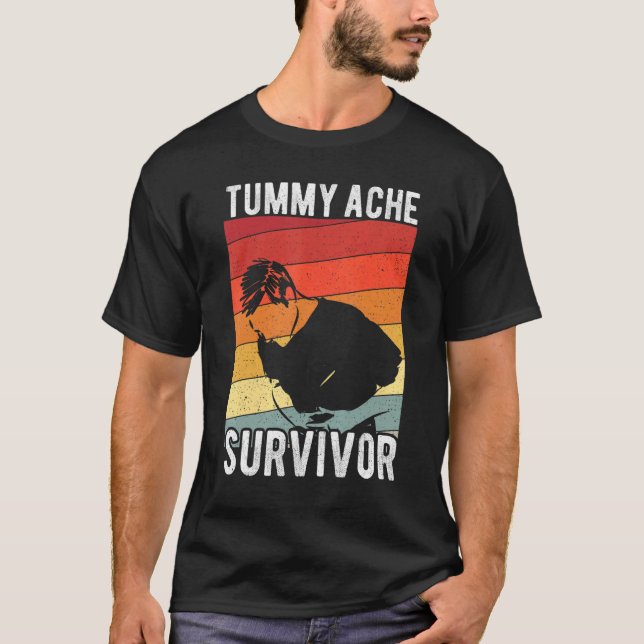 Camiseta BIS Tummy Ache Survivor Stomachache Rainbow Men W (Frente)