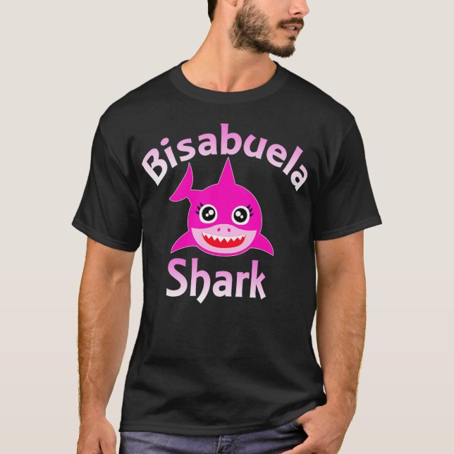 Camiseta Bisabuela Shark Funny Excelente Espanhol Avó (Frente)