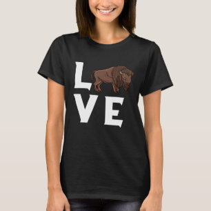 Camiseta Bisão Ama Vaca Búfalo Parque Nacional Vida Selvage