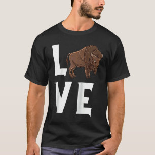 Camiseta Bisão Ama Vaca Búfalo Parque Nacional Vida Selvage