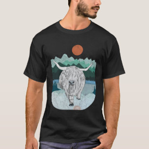 Camiseta Bisão Entusiasta Vaca Fofa Lembrança para