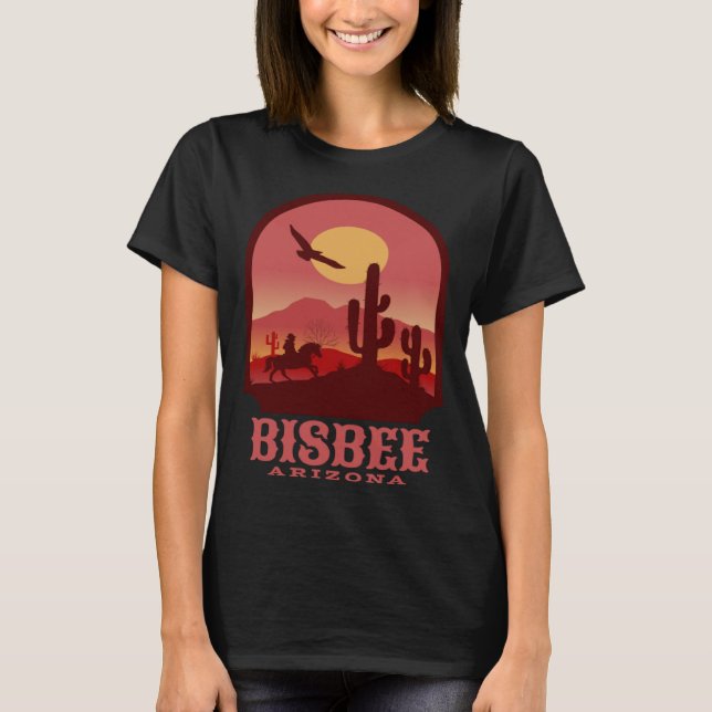 Camiseta Bisbee Arizonas Cactos e Sunset (Frente)
