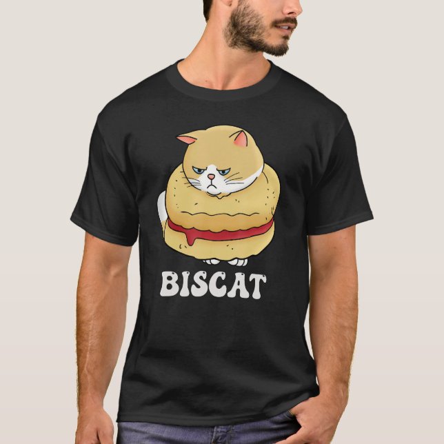 Camiseta BisCat The Perfect Mix of Feline Charm and Biscuit (Frente)
