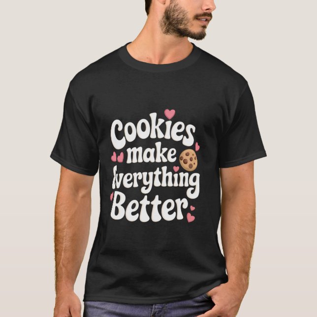 Camiseta Biscoito Biscoitos Fazem Tudo Melhor (Frente)