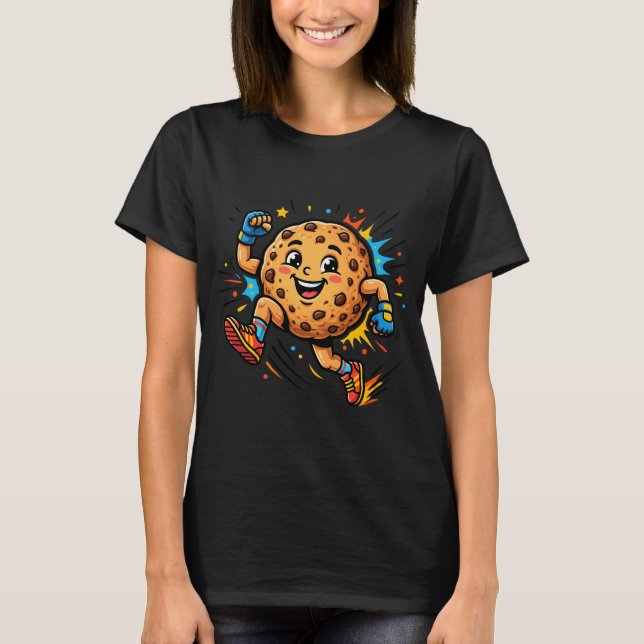 Camiseta Biscoito Chip de Chocolate Atlético Máscara de Des (Frente)