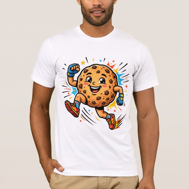 Camiseta Biscoito Chip de Chocolate Atlético Mascote de Des (Frente)