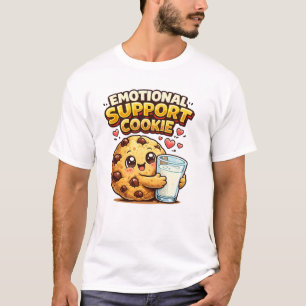 Camiseta Biscoito de Apoio Emocional Fofo e Divertido