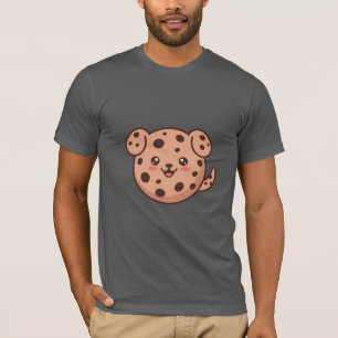 Camiseta Biscoito de Cachorrinho Kawaii com Chips de Chocol