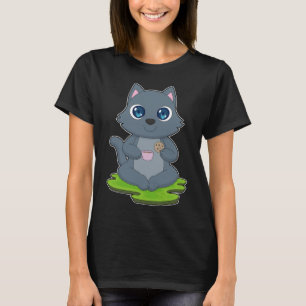 Camiseta Biscoito de Café de Gato