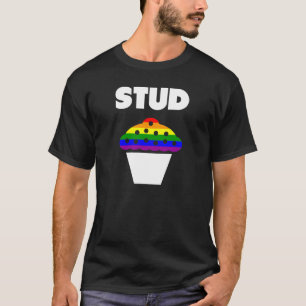 CAMISETA BISCOITO DE ESTUDO DA BANDEIRA DO ARCO-ÍRIS