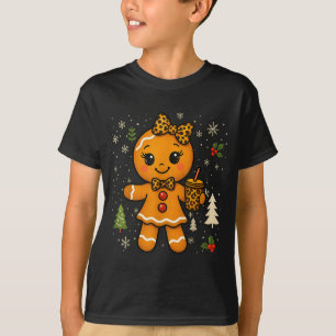 Camiseta Biscoito de Gengibre Natalino Fofo de Natal para H