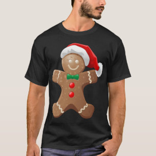 Camiseta Biscoito De Gingerpão Com Cristo De Chapéu De Papa