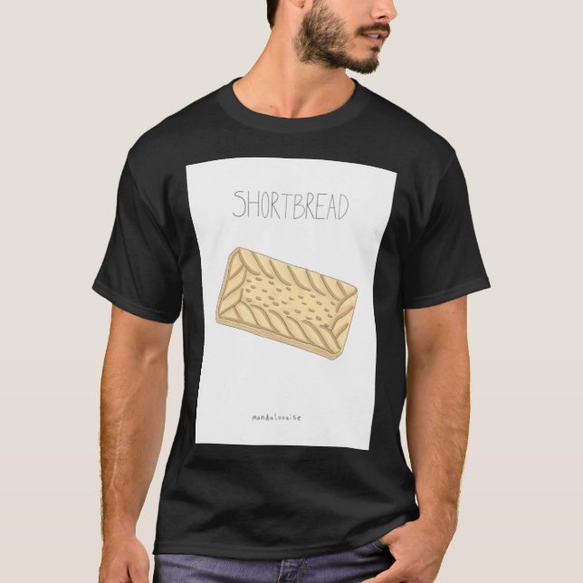 Camiseta Biscoito de manteiga engraçado (Frente)