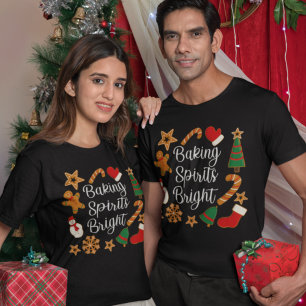 Camiseta Biscoito de Natal Bright Gingercake Cookie