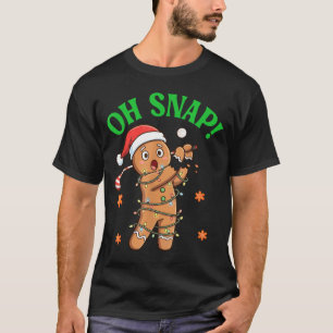 Camiseta Biscoito de Natal de Golfe de Gengibre Engraçado O