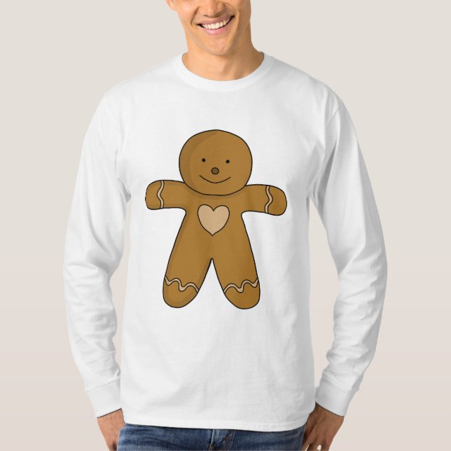 Camiseta Biscoito de Natal do GingerBread (Frente)