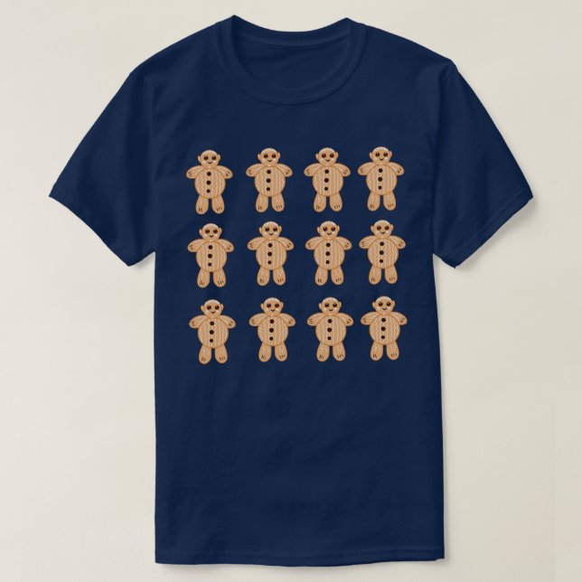 Camiseta Biscoito de pão-de-gengiva (Frente do Design)