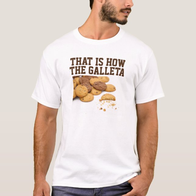 Camiseta Biscoito Desmancha Spanglish (Frente)