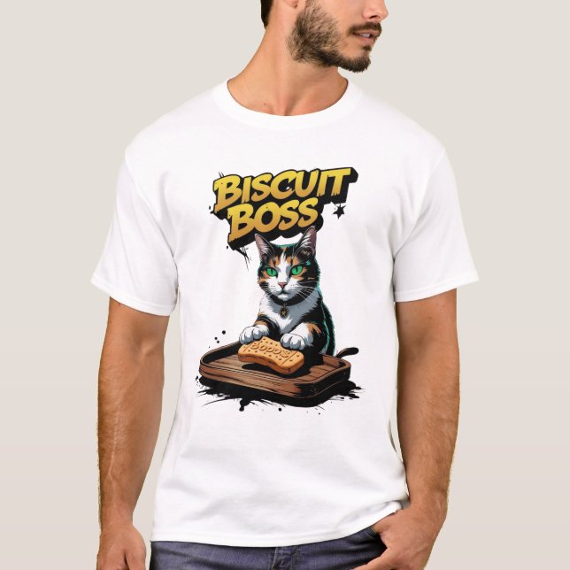 Camiseta Biscoito Engraçado Bacery Biscuit Boss (Frente)