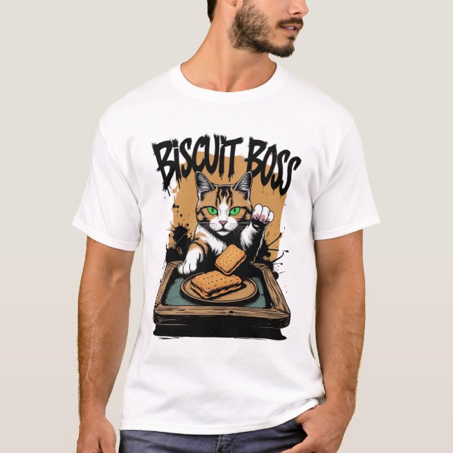 Camiseta Biscoito Engraçado Bacery Biscuit Boss (Frente)
