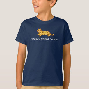 Camiseta Biscoito engraçado do animal do tigre dos t-shirt