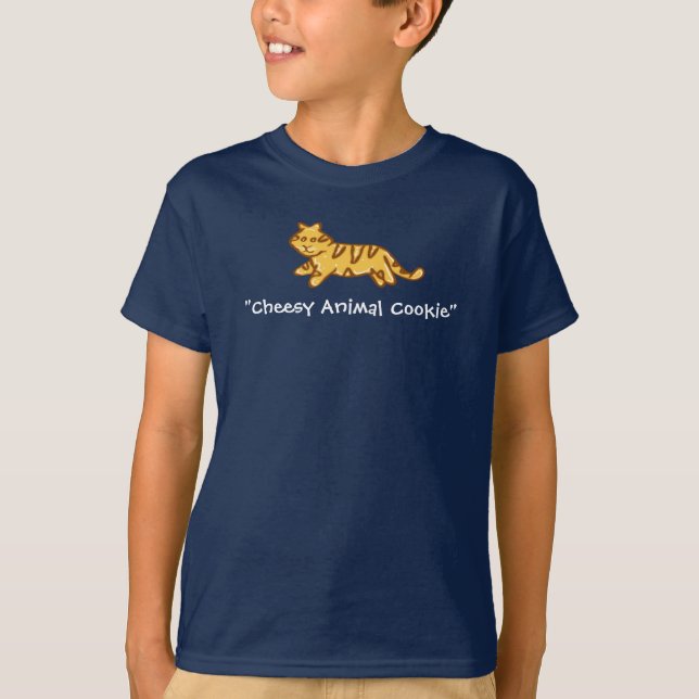 Camiseta Biscoito engraçado do animal do tigre dos t-shirt (Frente)
