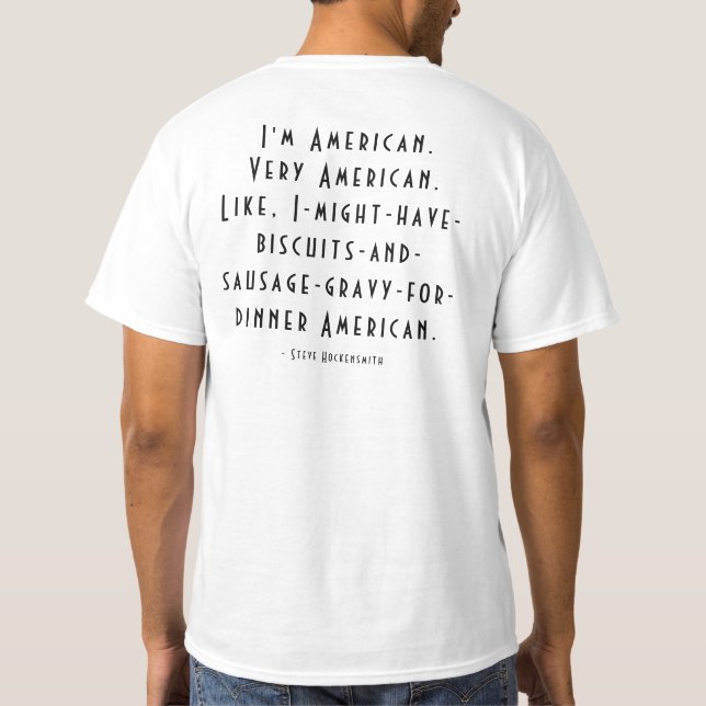 Camiseta Biscoitos Americanos E Gravidez Para Janto (Verso)