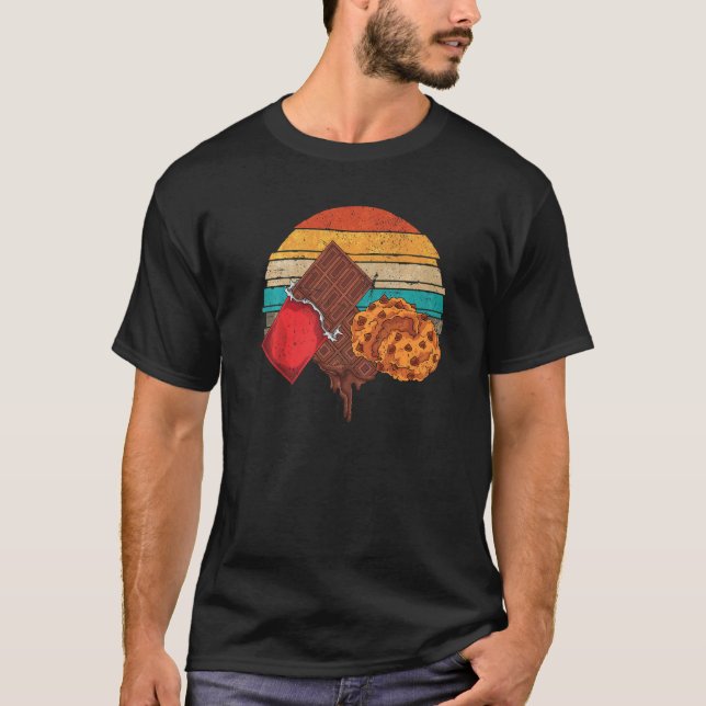 Camiseta Biscoitos com Raspas de Barra de Chocolate ao Leit (Frente)