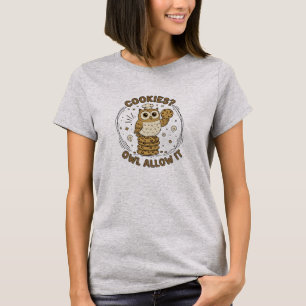 Camiseta "Biscoitos, Coruja Permite" BOLINHOS DE CORUJA FOF