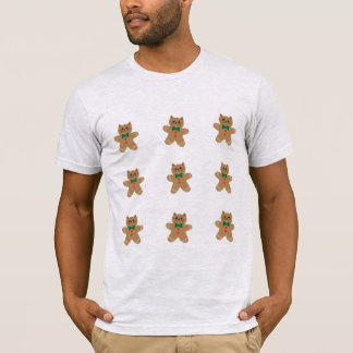 Camiseta Biscoitos de Gengibre em Forma de Gato Adoráveis