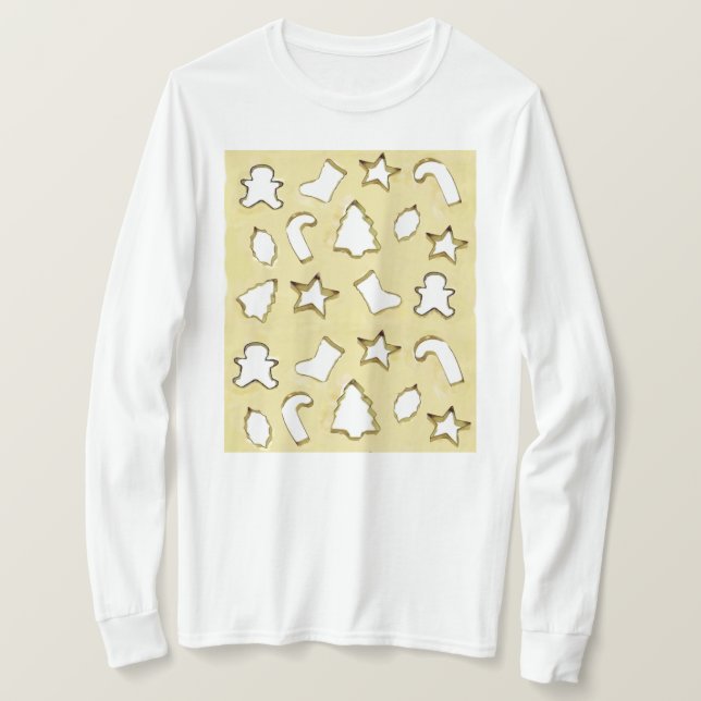 Camiseta Biscoitos de Natal Festa de Confeitaria (Frente do Design)