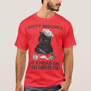 Camiseta Biscoitos Gatinhos De Gato Preto Que Conhecemos