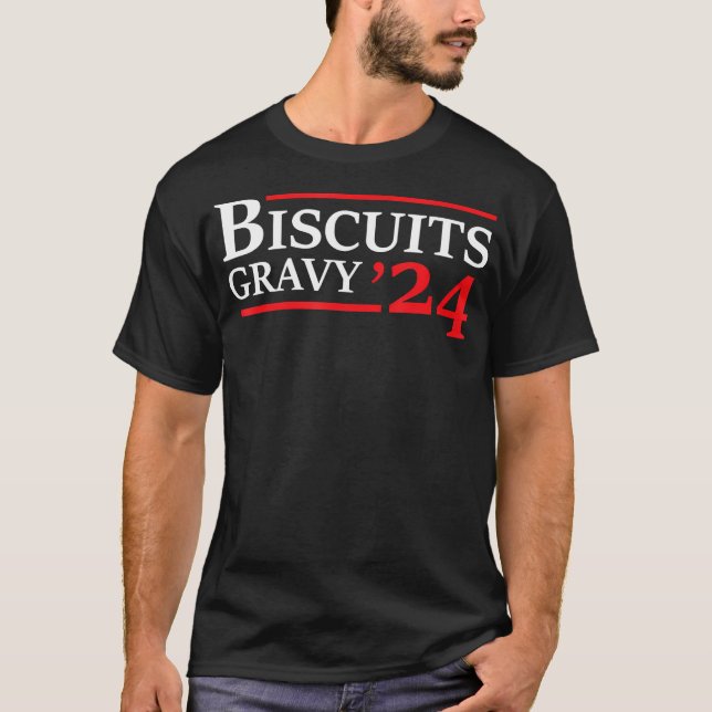 Camiseta Biscoitos Gravy 2024 - Comida Presidencial (Frente)