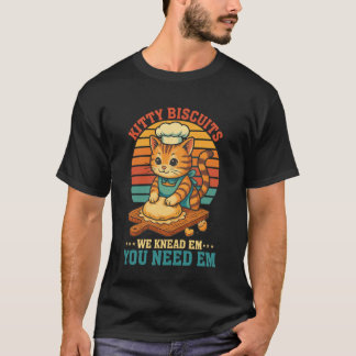 Camiseta Biscoitos Para Gatos Amantes de Gatos Nós Amassamo